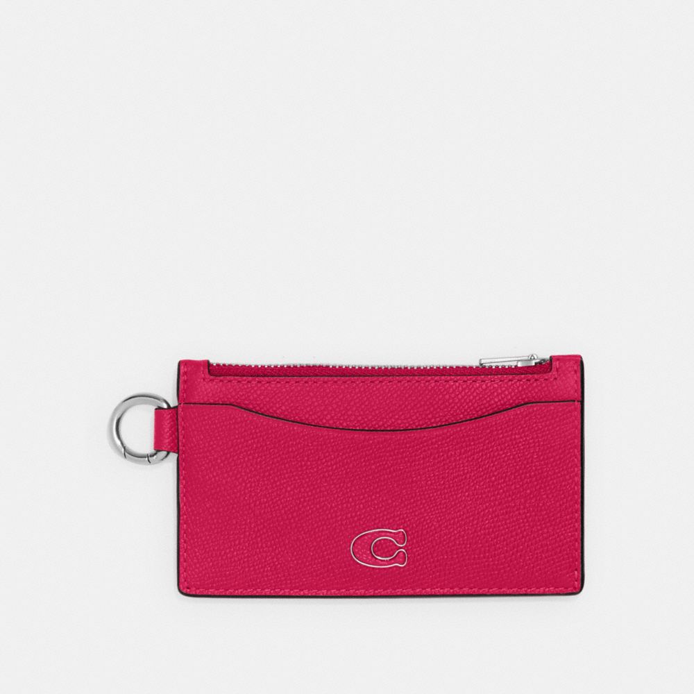 Coach Zip Card Case Rosas | COH866751